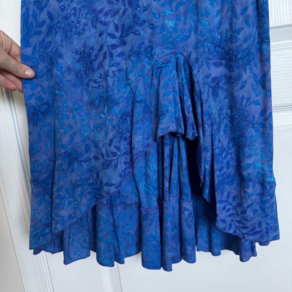 Elegant Blue High Low Dress - Picture 3 of 5